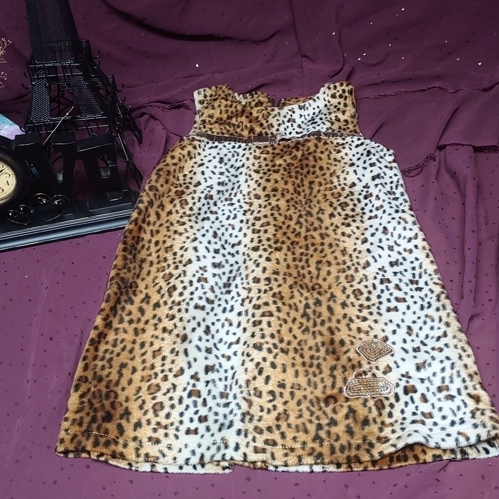 Girl Connection Leopard Print Dress Girls Size 8